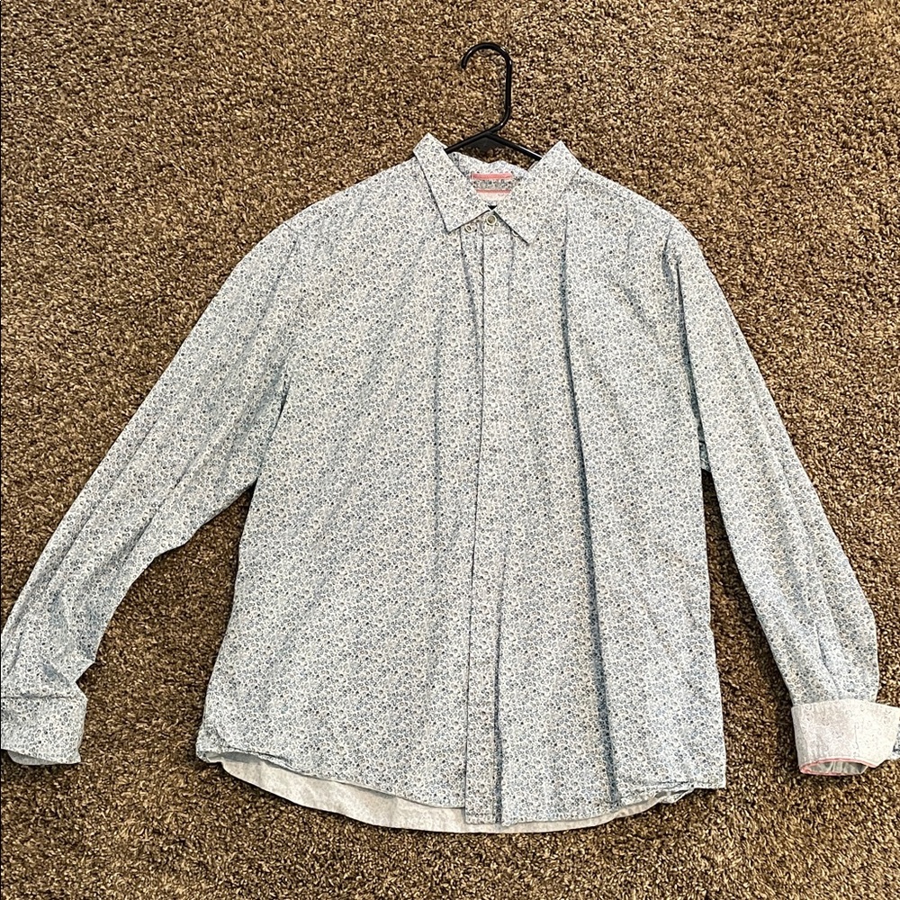 Denim & Flower Light Blue Floral Shirt